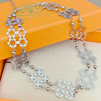 T-Luxe Monogram Meadow Filigree Necklace
