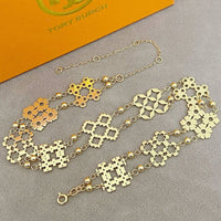 T-Luxe Monogram Meadow Filigree Necklace