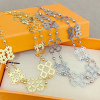T-Luxe Monogram Meadow Filigree Necklace