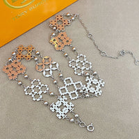 T-Luxe Monogram Meadow Filigree Necklace