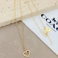 Trainer Luxe Radiant Heart Monogram Pendant