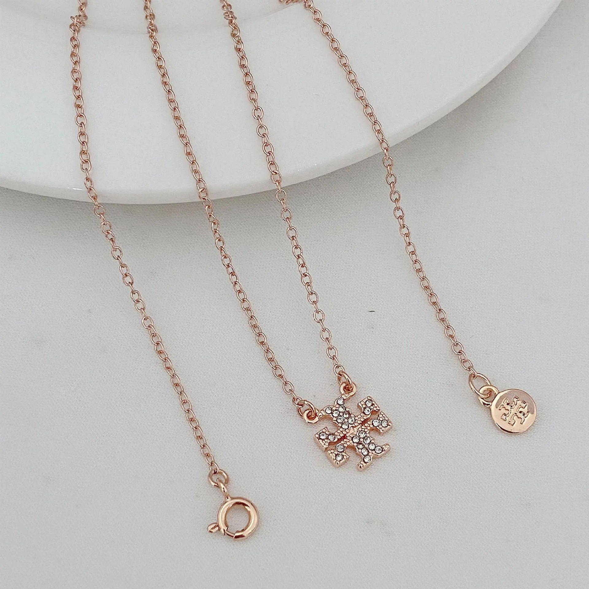T-Luxe Signature Pavé Pendant