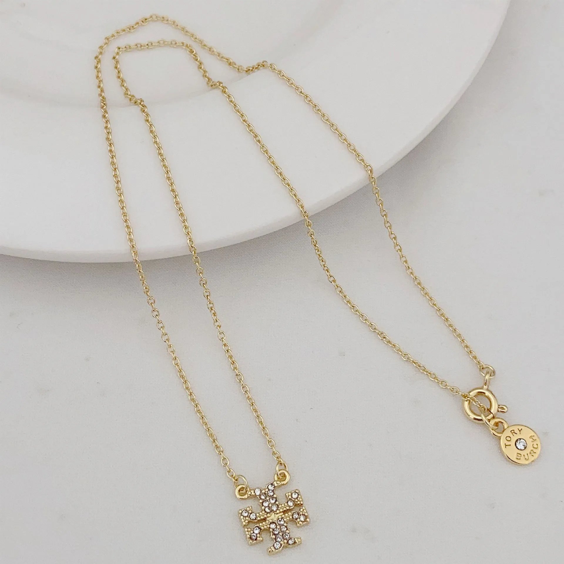 T-Luxe Signature Pavé Pendant