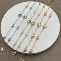 T-Luxe Pearl Station Necklace