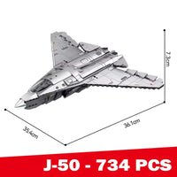Sembo 202280 J-50 Fighter Jet Blocks (735 Pcs)