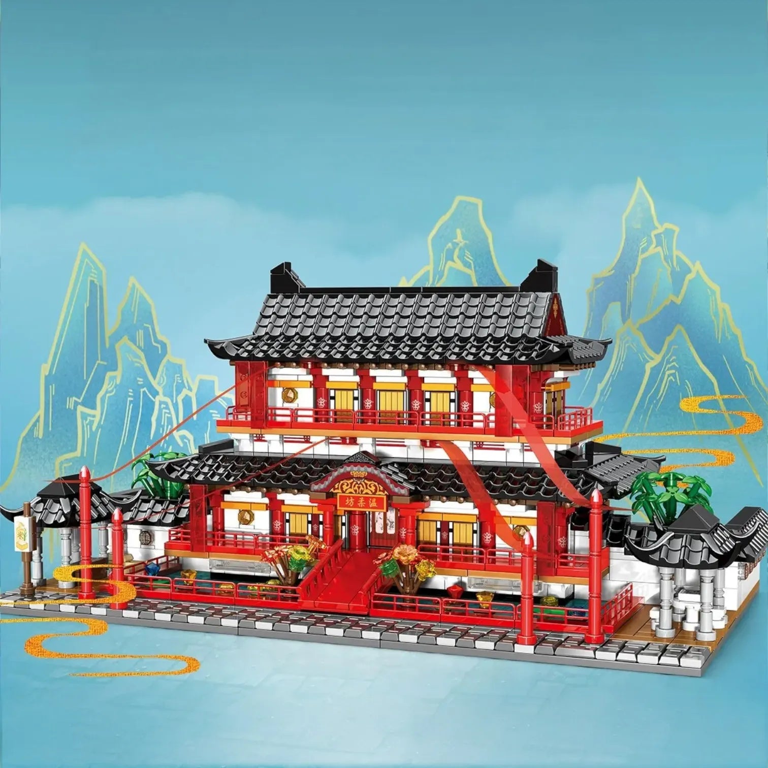 Sembo 609007 Luoyang Ancient House Building Blocks (1277 Pcs)