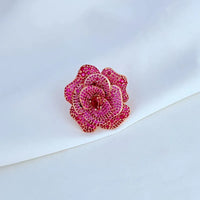 KS Crimson Bloom Cocktail Ring