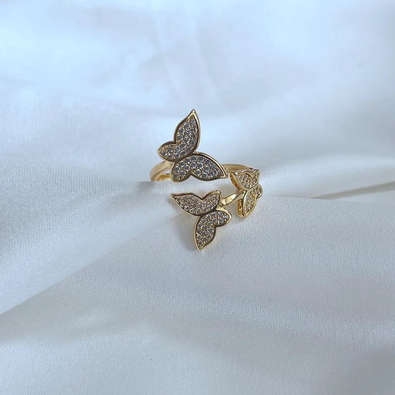 KS Flutter Pavé Wrap Ring