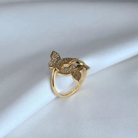 KS Flutter Pavé Wrap Ring