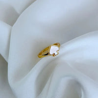 KS Heritage Spade Enamel Ring