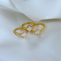 KS Heritage Spade Enamel Ring