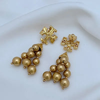 T-Luxe Medallion Cascade Earrings