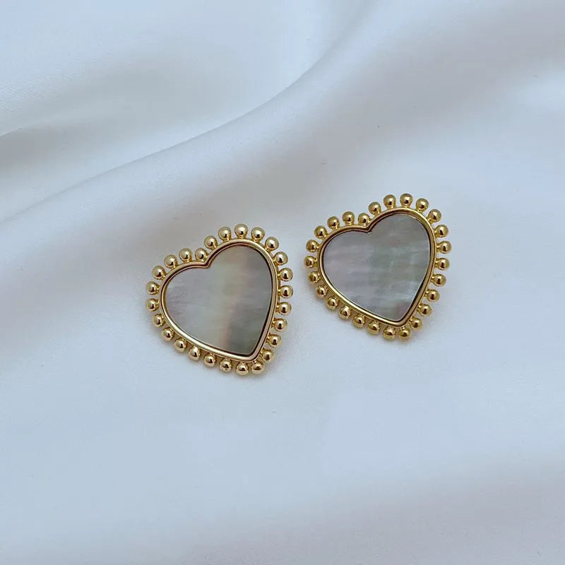 T-Luxe Sweetheart Cabochon Earrings