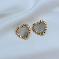 T-Luxe Sweetheart Cabochon Earrings