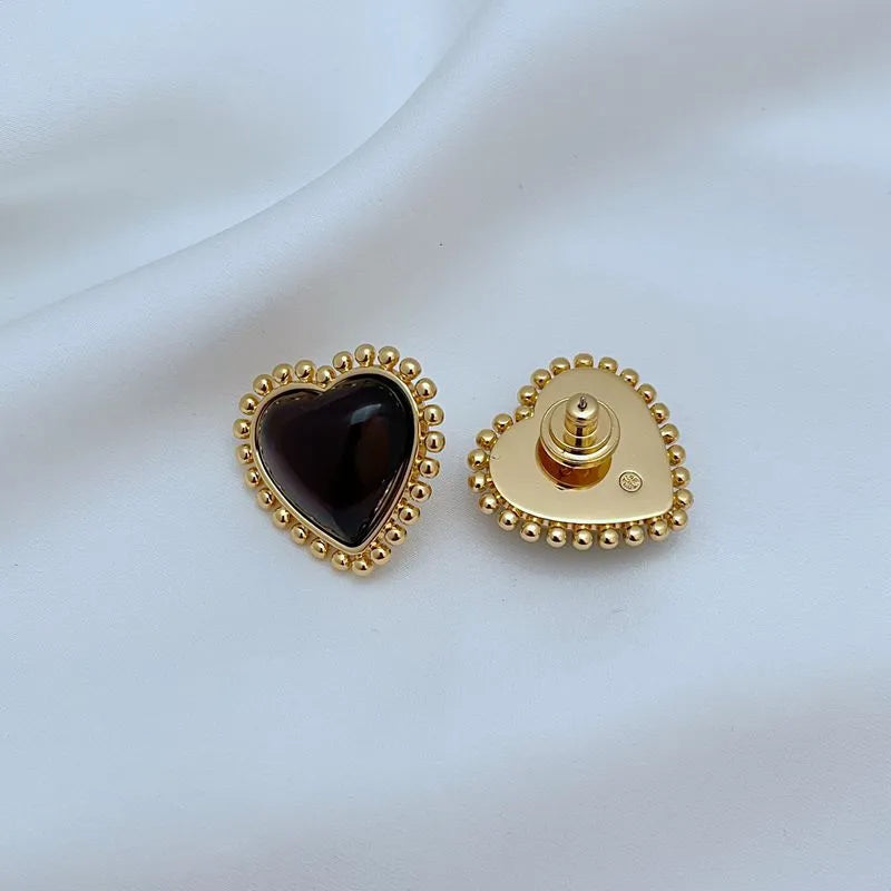 T-Luxe Sweetheart Cabochon Earrings