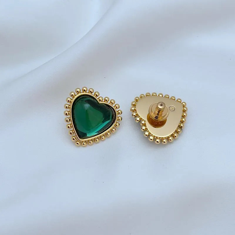 T-Luxe Sweetheart Cabochon Earrings