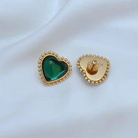 T-Luxe Sweetheart Cabochon Earrings