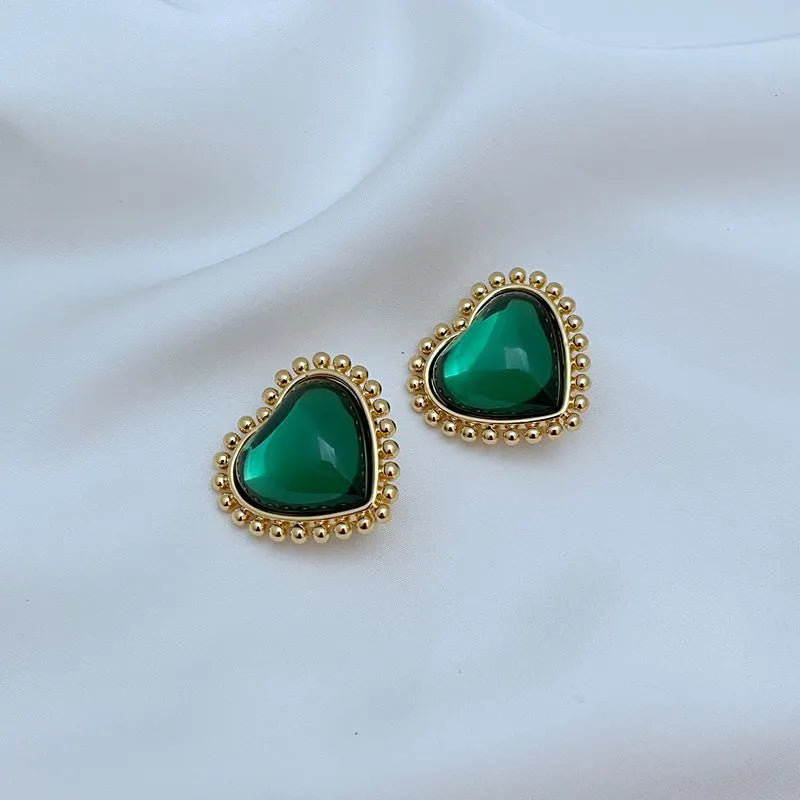T-Luxe Sweetheart Cabochon Earrings