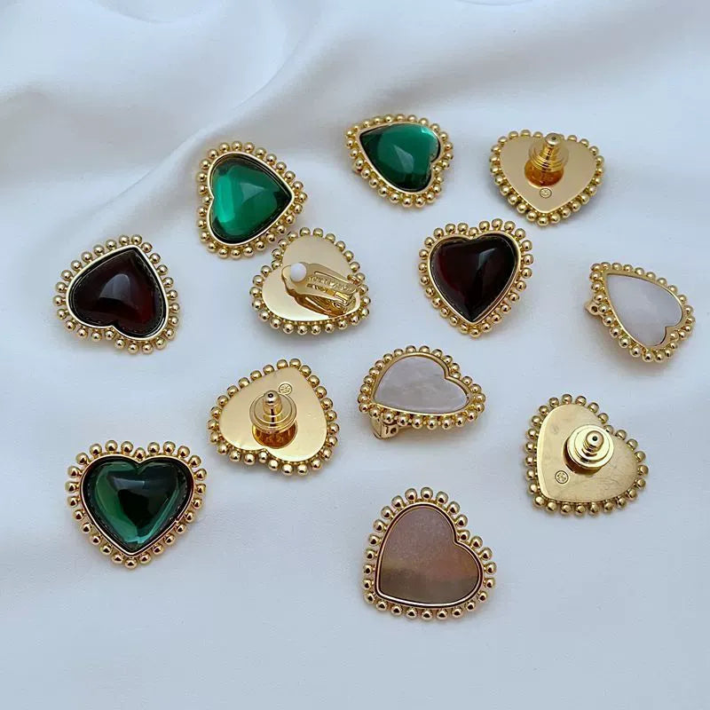 T-Luxe Sweetheart Cabochon Earrings