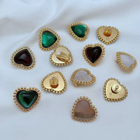 T-Luxe Sweetheart Cabochon Earrings