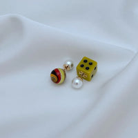 T-Luxe Charmed Fortune Front-Back Earrings