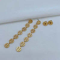 T-Luxe Monogram Cascade Drop Earrings