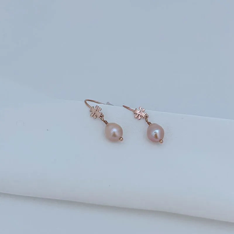 T-Luxe Baroque Siren Drop Hook Earrings