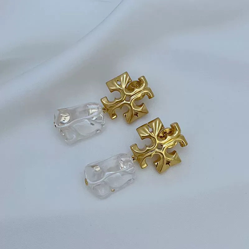 T-Luxe Lucent Nugget Drop Earrings