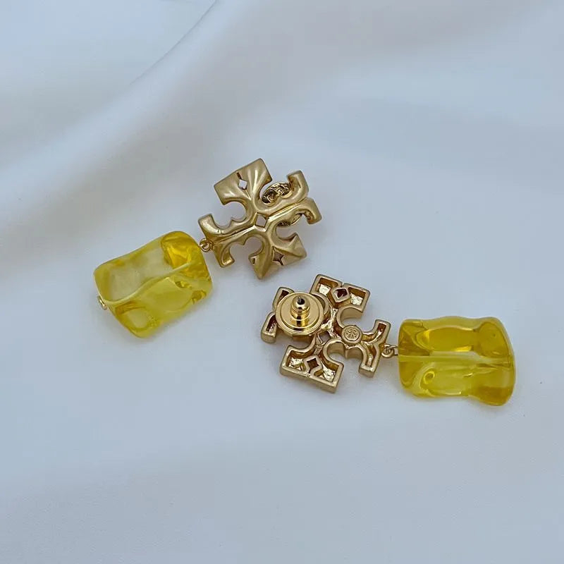 T-Luxe Lucent Nugget Drop Earrings