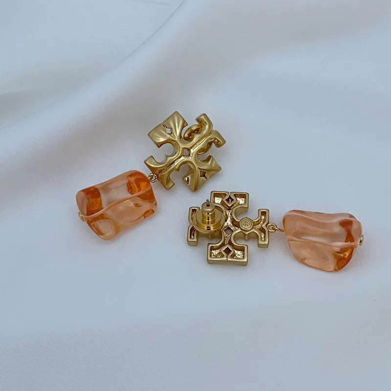 T-Luxe Lucent Nugget Drop Earrings