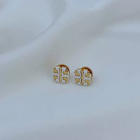 T-Luxe Chroma Emblem Stud Earrings