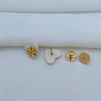 T-Luxe Amour Emblem Stud Earrings