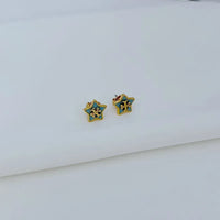 T-Luxe Astral Emblem Stud Earrings
