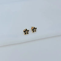 T-Luxe Astral Emblem Stud Earrings