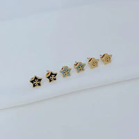 T-Luxe Astral Emblem Stud Earrings