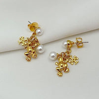 T-Luxe Enchanted Lilypad Drop Earrings