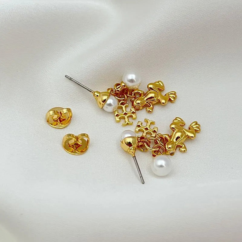 T-Luxe Enchanted Lilypad Drop Earrings