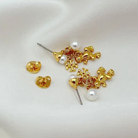 T-Luxe Enchanted Lilypad Drop Earrings