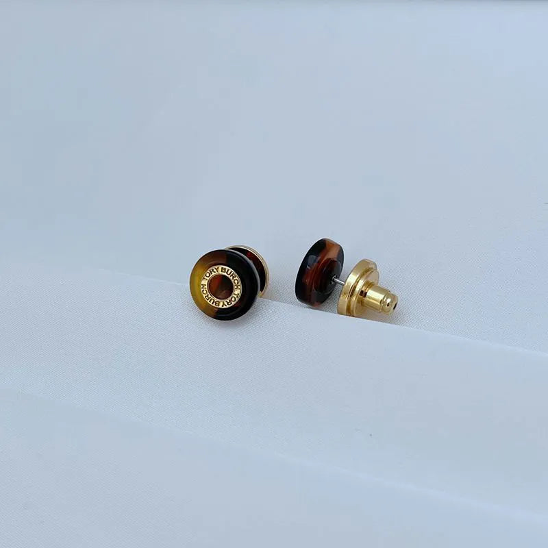 T-Luxe Tortoise Halo Stud Earrings