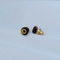 T-Luxe Tortoise Halo Stud Earrings