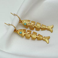 T-Luxe Aquatic Fossil Dangle Earrings