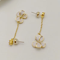 T-Luxe Pearlescent Flora Dangle Earrings