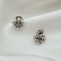 T-Luxe Aura Pearl Crest Stud Earrings