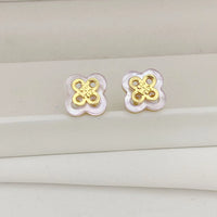 T-Luxe Clover Blossom Stud Earrings