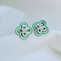 T-Luxe Clover Blossom Stud Earrings