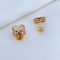 T-Luxe Clover Blossom Stud Earrings