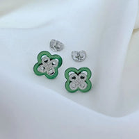T-Luxe Clover Blossom Stud Earrings