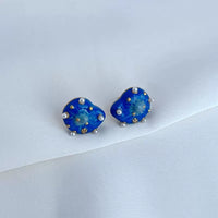 T-Luxe Azure Nebula Stud Earrings