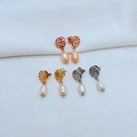 T-Luxe Aura Pearl Droplets Earrings