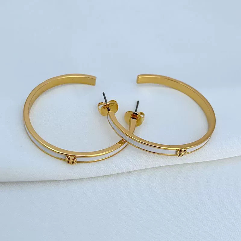 T-Luxe Chroma Horizon Hoop Earrings